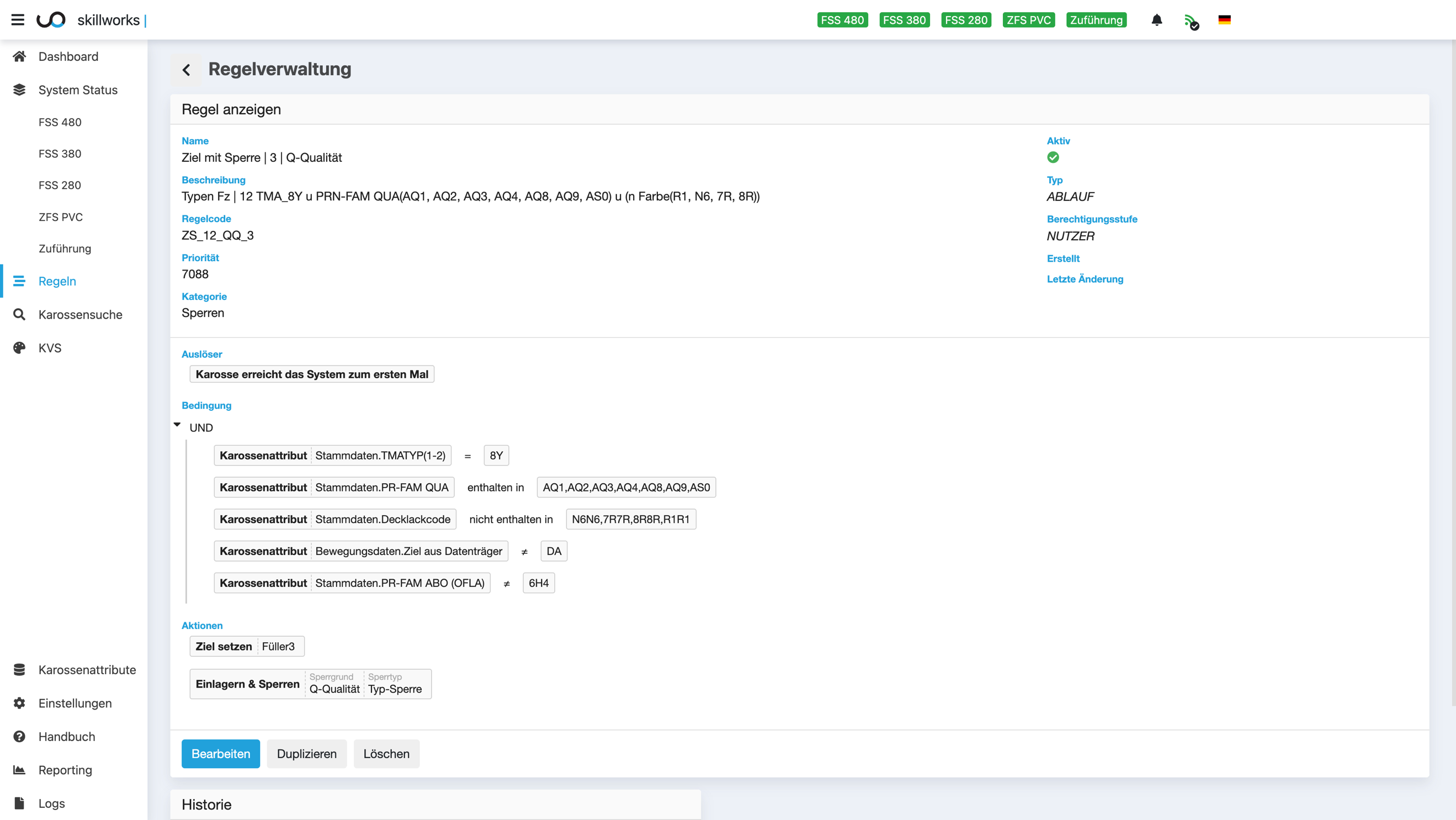 PLS Farbsortierspeicher – Systemübersicht
